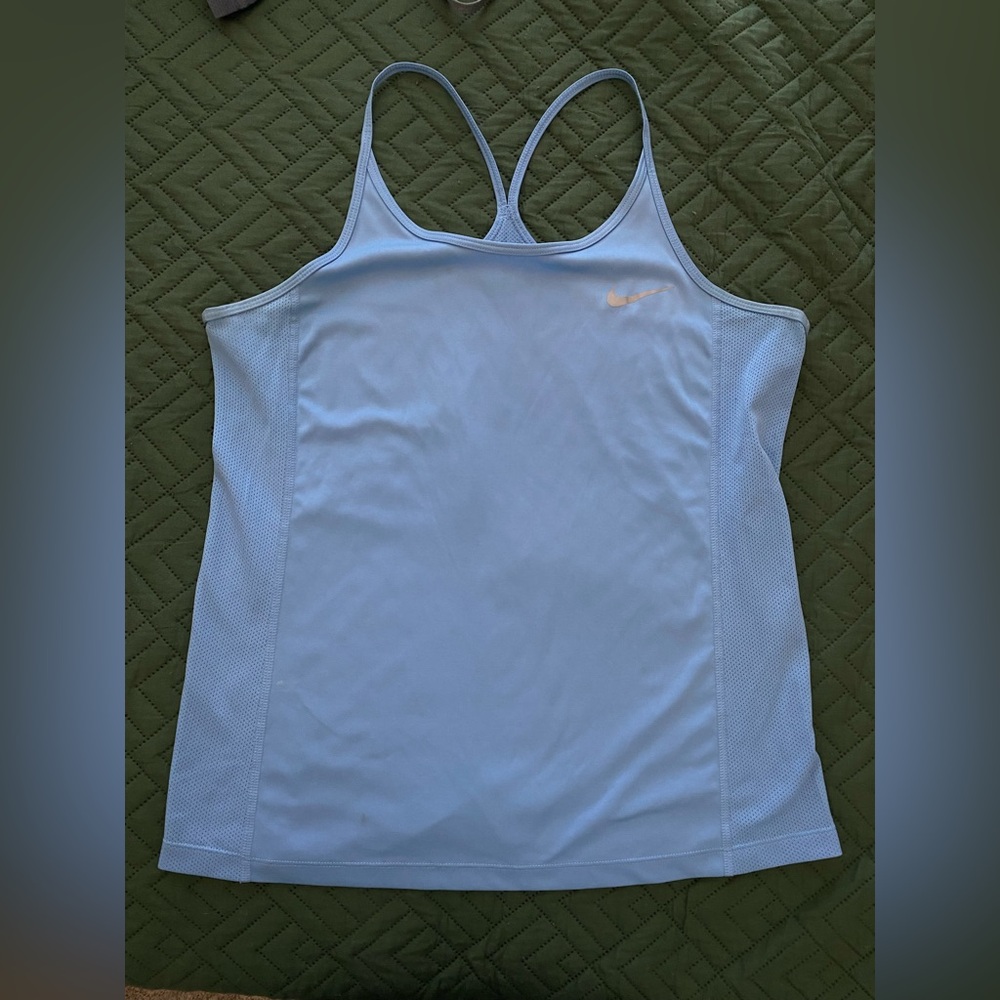 Nike Women's Sky Blue Tank Top Size Medium